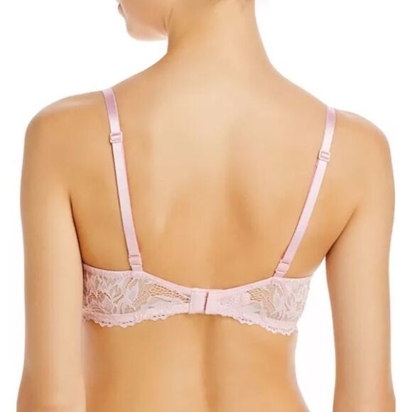 NWT Calvin Klein Seductive Comfort Light Bra Pink - Picture 2 of 6